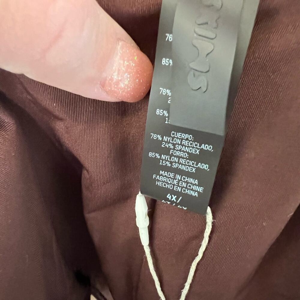 NWT Skims Low Rise Tie Bikini Bottom Cocoa 4X - Picture 4 of 5